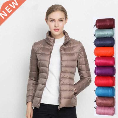 for Winter Women White Duck Down Jacket Short Coat Jackets