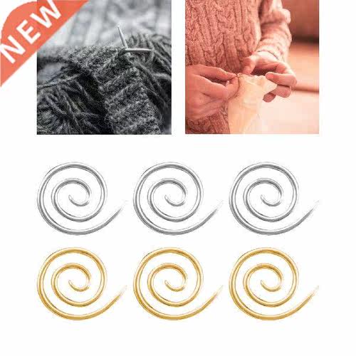 6x Spiral Cable Knitting Needle 4cm Stainless Steel