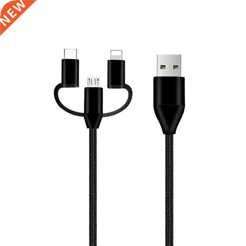 One drag three mobile phone data cable usb nylon Android typ
