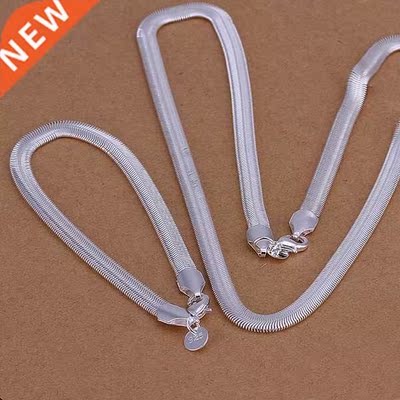 wholesale 925 Stamped slver necklace bracelets jewelry Set