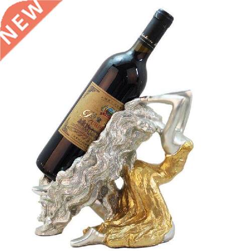 European Retro Wine Holder Resin Crafts Beautiful Women
