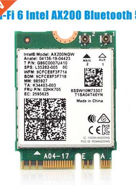 M.2 3000Mbps Bluetooth 5.1 WiFi 6 Wireless Intel AX200 WiFi