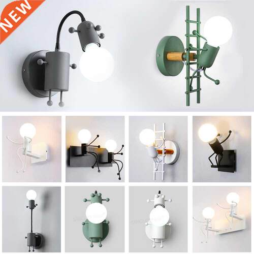 Nodic LED Wall Lamp American Industrial Style Iron Lights Cr