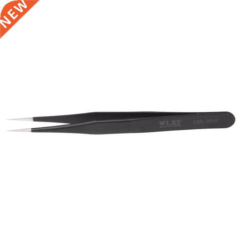 WLXY 11cm Silver Tone Black Hand Tool Pincers Straight ESD T