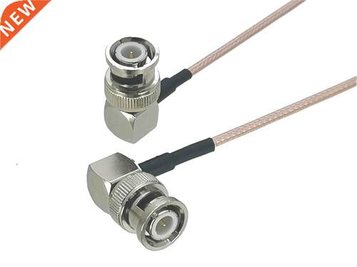 1Pcs RG316 BNC Male plug RA to BNC Male plug Right angle Con