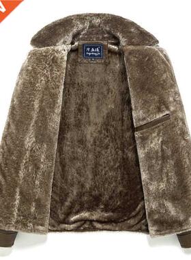 New Spring Mens Leather Jackets Winter Warm Coat Plus Thick
