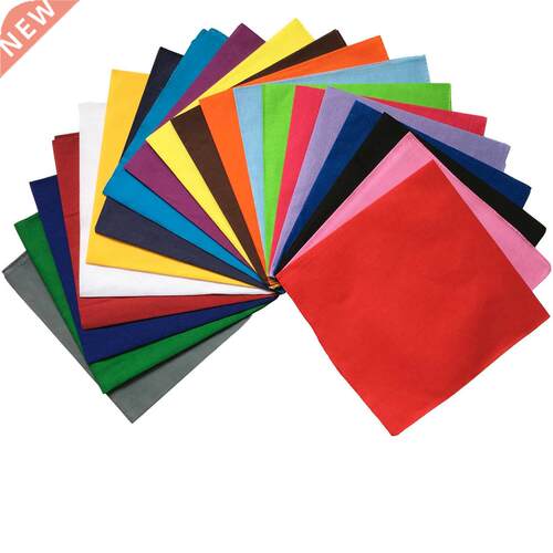 100%Cotton Cotton solid color Bandana Multipurpose Hip-hop B