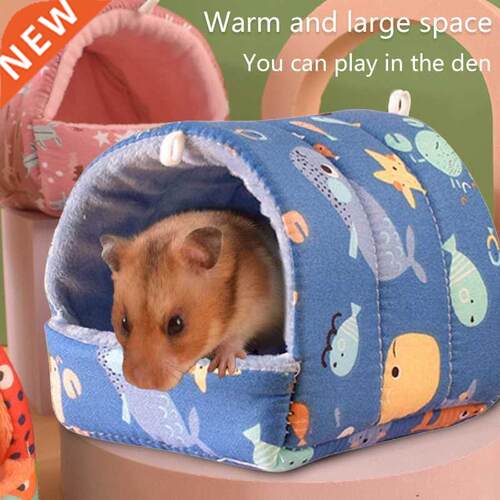Cute Winter Rabbit Squirrel Mini Cage Guinea Pig Nest Small
