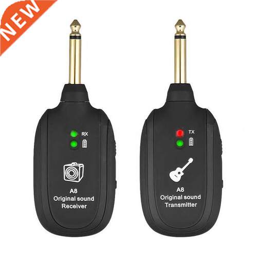 UHF Guitar Wireless System Transmitter Receiver Built-in Rec