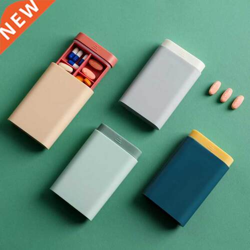 6 Grids Organizer Container for Tablets Travel Pill Box with