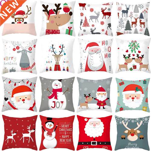 Christmas Cushion Cover Merry Christmas Decor for Home