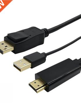 4K HDMI-compatible to Displayport Converter Cable HDMI-compa