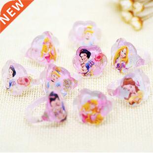 12pc/Lot Disney Princess Rings Acrylic Crystal Minnie Mouse