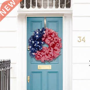 Hot Sale Patriotic Independence Wreath For Front Door