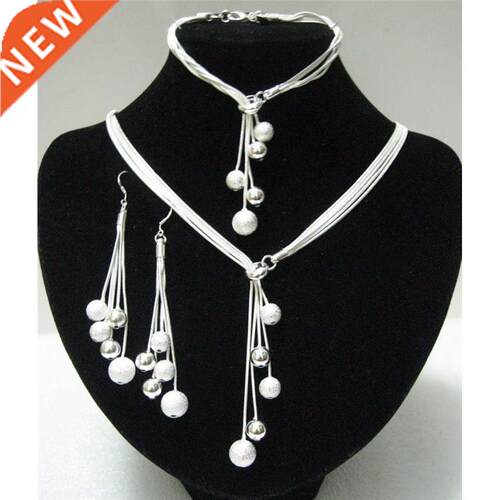 N925 sterling Silver color high-quality five-wire beads new