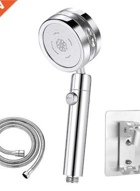 Gold ower Head with Switch on/off Button 360 Degrees