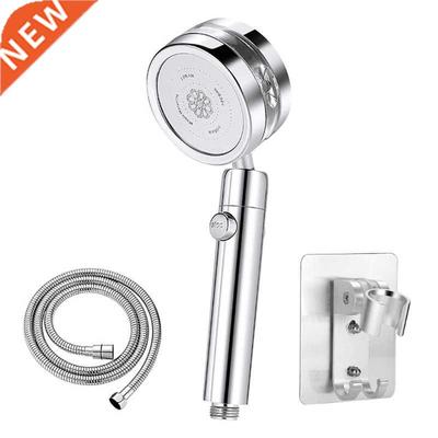 Gold ower Head with Switch on/off Button 360 Degrees