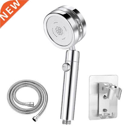 Gold ower Head with Switch on/off Button 360 Degrees