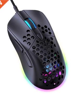 Ergonomic Design 6-buttons Usb Wired Lightweight Honeycomb S