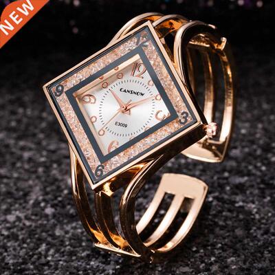 Women Rose Gold Bngle Brcelet Wtch 2021 New Luxury ldies
