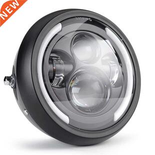 7.5 inch Universal Cafe Racer Round Motorcycle LED Head lamp