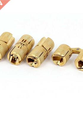 Cupboard Window Drawer Door 14mm Dia Brass Blind Hinge Gold