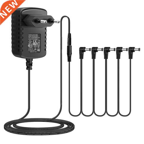 DC 9V 1A Guitar Pedal Power Supply Adapter Tip Negative with