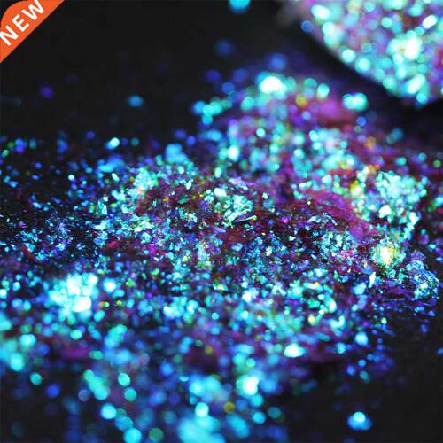 Purple Chameleon Flakes Sequins Glitter Powder Irregular Mir