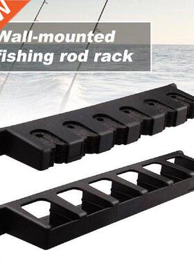 Black Wall-mounted verti fishing rod rack Lu Ya rod