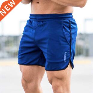 New Men Fitness Bodybuilding Shorts Man Summer Gyms Workout