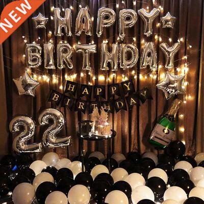 Happy birthday party arrange balloon decoration ball 气球