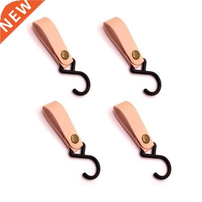G6DA Leather Hooks 4Pcs Storage S Hook Hanging Towels