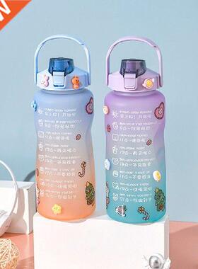 2000ml Kid Water Bottle Phone Holder Portable Drinkware