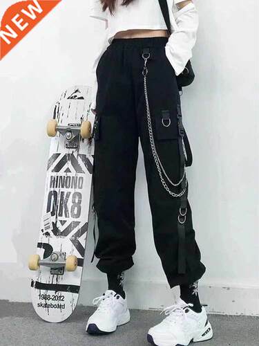 Women Cargo Pants 2022 Harem Pants Fashion Punk Pockets Jogg