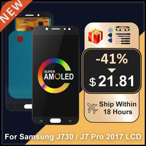 AMOLED For Samsung Galaxy J730 LCD J730F J7 Pro 2017 LCD Dis