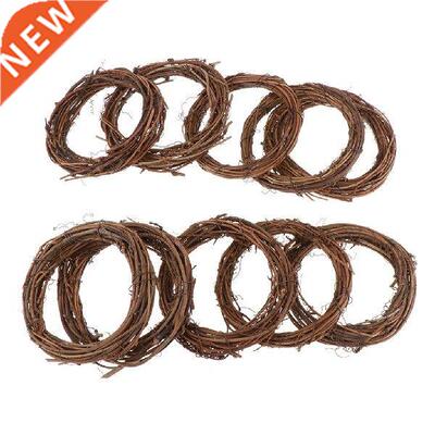 /5/10Pack Wicker Rattan Wreaths Natural Plant Ring