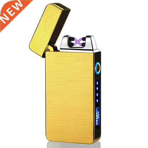 1 Windproof Dual Arc Lighter Flameless Electronic SB Recharg