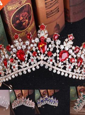 Mamojko Cubic Zircon Bride Tiara Zirconia Crown CZ Diadema B