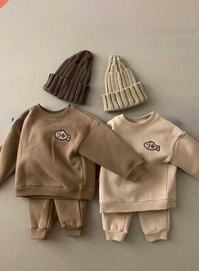 Children Clothing Set Toddler Baby Girls Boys Fish T-Shirt o