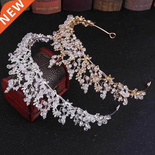 FORSEVEN Luxury Handmade Rhinestone Crystal Crown Tiaras Bri