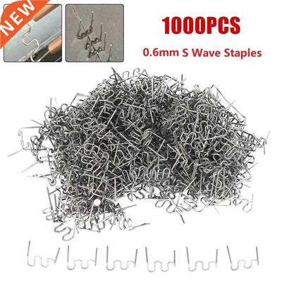 1000Pcs 0.6/0.8mm Wave Staples For Car Bumper Bodywork Plast