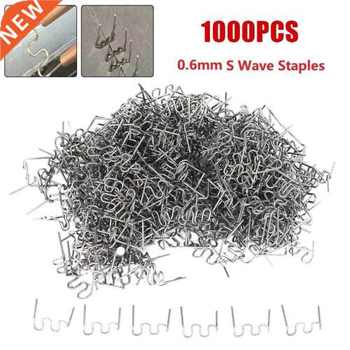 1000Pcs 0.6/0.8mm Wave Staples For Car Bumper Bodywork Plast