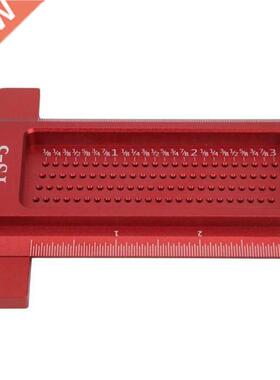T Type Ruler Hole Scriber Line Scribing Woodworking Carpente