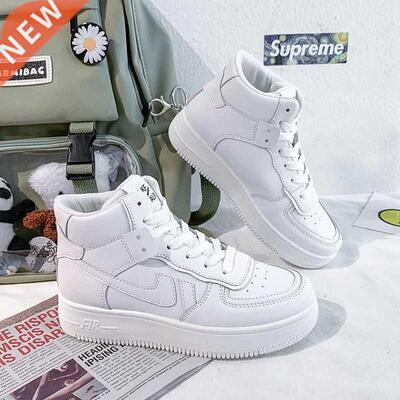 Women High Top White Sneakers Womens Platform Chunky Vulcani