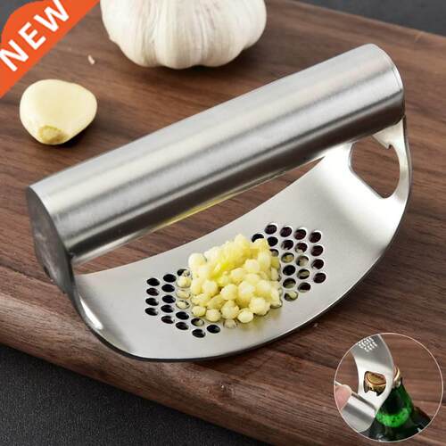 Garlic Press Rocker Stainless Steel Garlic Crusher Garlic