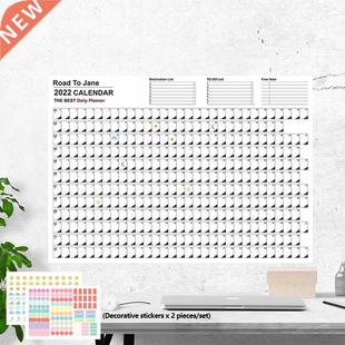 2022 Dots Wall Planner Kawaii Daily Year Annual Plan Calenda