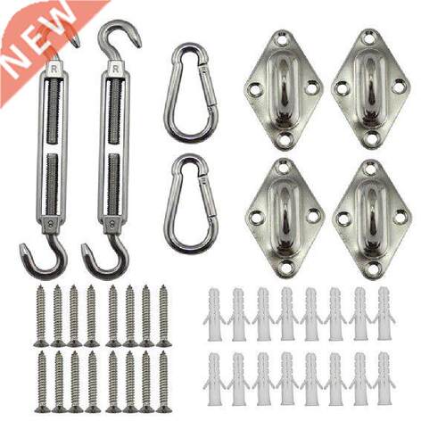 Stainless Steel Sun Sail Kit Anti-Rust Hardware Kit with