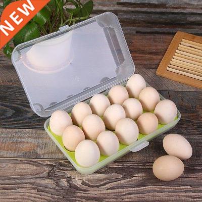 Portable15 Eggs Storage Box Home Eggs Contaner Plastc