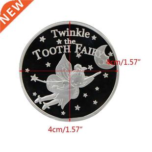 Gold Silver Plated Twinkle Tooth Fairy Coin Collection Souve