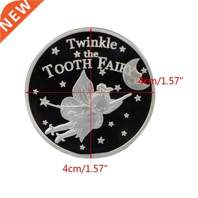 Gold Silver Plated Twinkle Tooth Fairy Coin Collection Souve